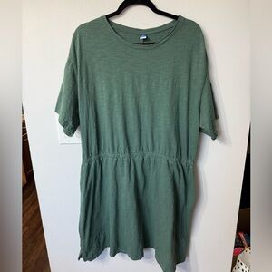 Sage Green Drop Waist Dress